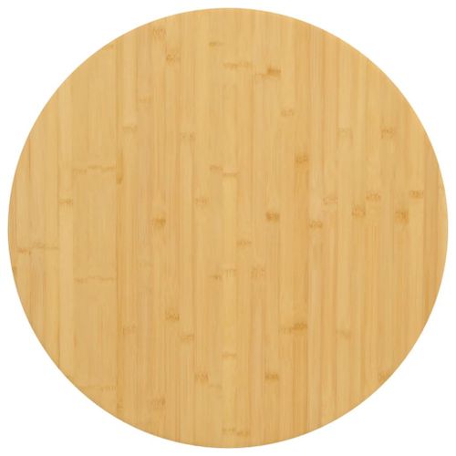 Vidaxl Dessus De Table Ø90x4 Cm Bambou