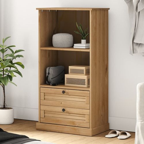 Vidaxl Bibliothèque Vigo 60x35x114,5 Cm Bois Massif De Pin