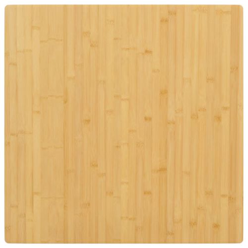 Vidaxl Dessus De Table 80x80x4 Cm Bambou