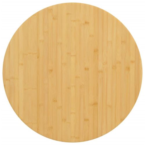 Vidaxl Dessus De Table Ø80x4 Cm Bambou