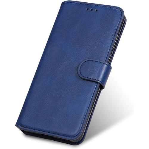 Coque Pour Google Pixel 4a 5g Etui Portefeuille Magnétique Cuir Pu Flip Case Cover Protection Antichoc Housse Avec Carte Fentes Stand Fonction Pour Google Pixel 4a 5g Bleu