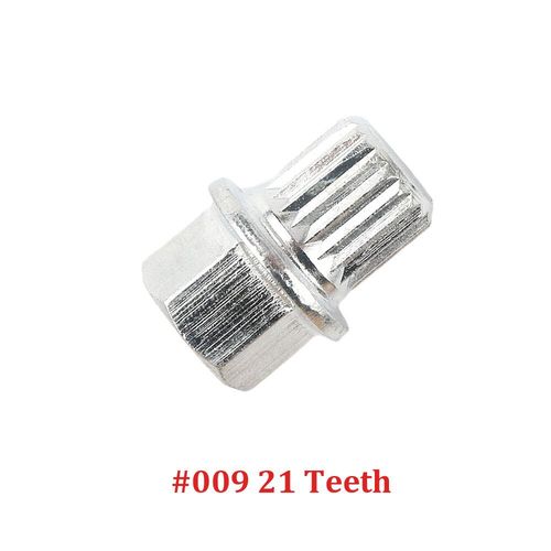 Écrou De Verrouillage De Roue Antivol,Adaptateur De Clé -000--009,Pour Volkswagen Bora,Golf,Jetta,Passat,Audi A4,Horizon,A8,Tt,Q7,Q5,1 Pièce - Type 009 21 Teeth