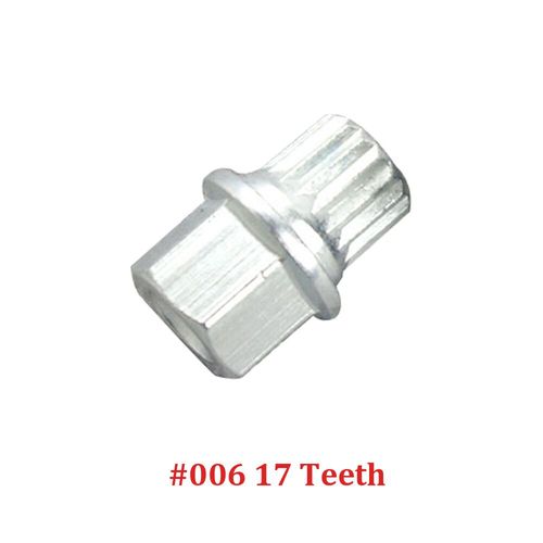 Écrou De Verrouillage De Roue Antivol,Adaptateur De Clé -000--009,Pour Volkswagen Bora,Golf,Jetta,Passat,Audi A4,Horizon,A8,Tt,Q7,Q5,1 Pièce - Type 006 17 Teeth