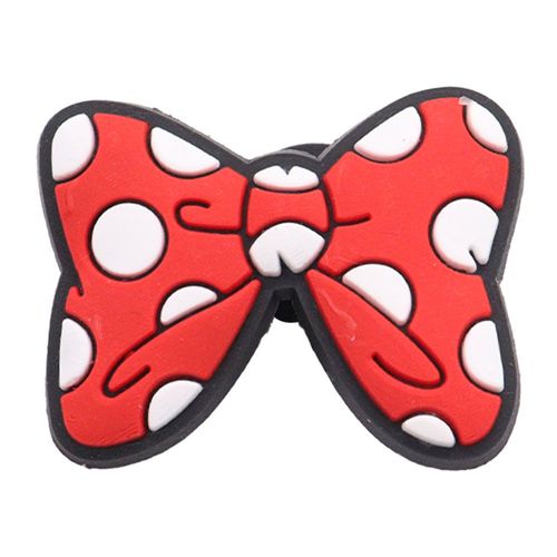 Breloques En Pvc Red Series Pour Femme,Lèvres,C?Ur,N?Ud Papillon,Reine,Bouche,Décorations De Chaussures,Cadeau De Fête,1 Pièce - Type Couleur Chocolat