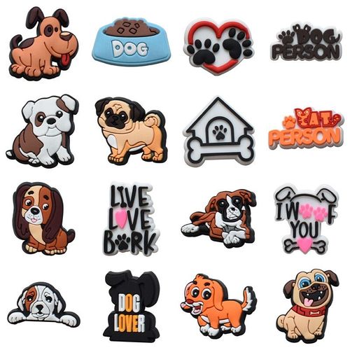 Breloques De Chaussures De Chien Kawaii,Décoration Pour Crocs,Enfants,Femmes,Cadeau De Noël,Faveurs D'anniversaire Pour Filles,Épingle En Pvc,Accessoires De Chaussures,1pc #B