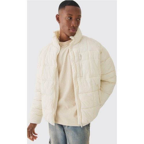Doudoune Matelassée À Col Cheminée Homme - Ecru - Xs, Ecru