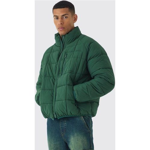 Doudoune Matelassée À Col Montant Homme - Vert - Xs, Vert
