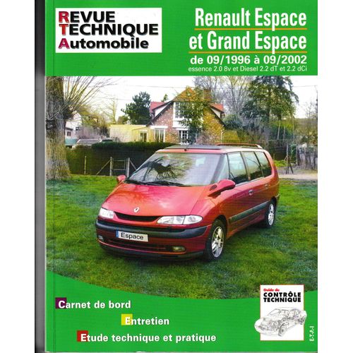 Rta Renault Espace Et Grand Espace De 09/1996 À 09/2002 Essence Et Diesel