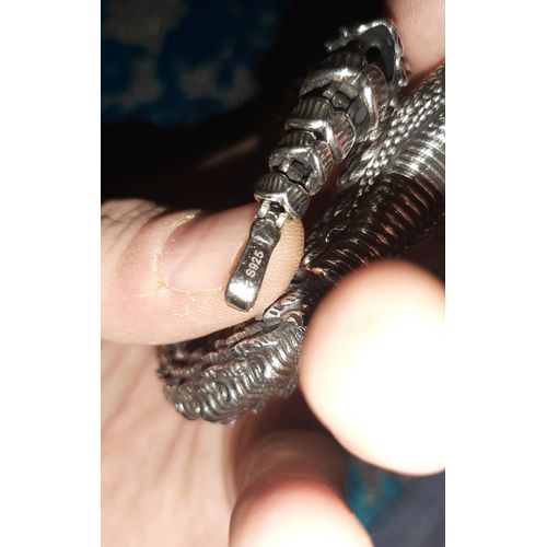 Bracelet Serpent À Sonnette En Argent S925