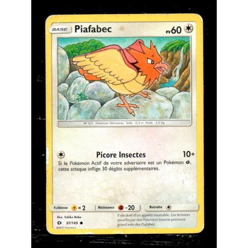 Carte Pokemon Piafabec 60pv / Édition Soleil Et Lune / N°97/149