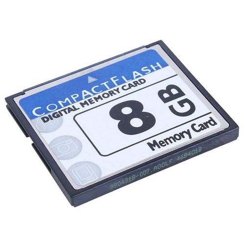 Carte mémoire flash compacte professionnelle 4X, 8 Go, blanc et bleu