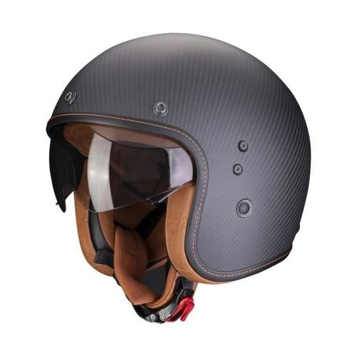 Casque Jet Scorpion Belfast Carbon Evo - Noir - Xs