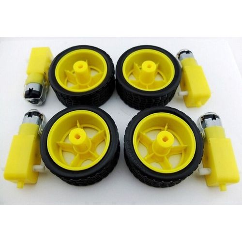 Roue En Plastique Pour Robot De Voiture Intelligente, Moteur À Engrenages Cc, Livraison Gratuite, Ensemble De 10 Pièces, 5 Pièces