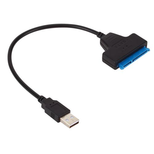 Câble adaptateur USB Sata à USB 2.0, connecteurs de câbles d'ordinateur, Support de disque dur 2.5 pouces SSD