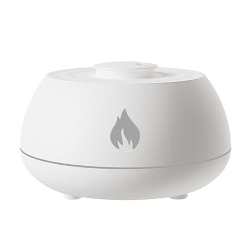 Flame-Diffuseur d'arômes d'huiles essentielles, humidificateur d'air intelligent, flamme de simulation 3D, ultrasons, chambre et salon, 130ml