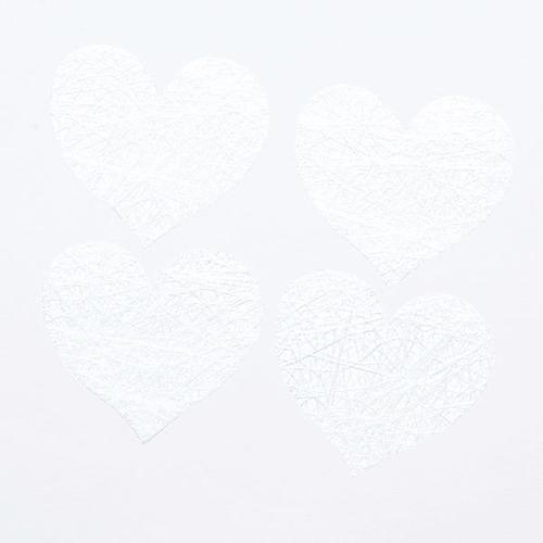 SACHET 100 COEURS ROMANCE - BLANC