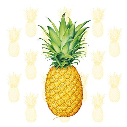 20 SERVIETTES ANANAS 33X33CM