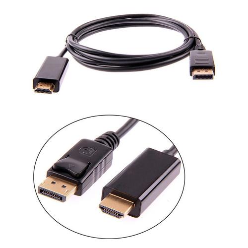 DisplayPort Display Port DP mâle vers HDMI mâle, adaptateur de câble M/M pour MacBook Air et moniteur Dell, 1.8M
