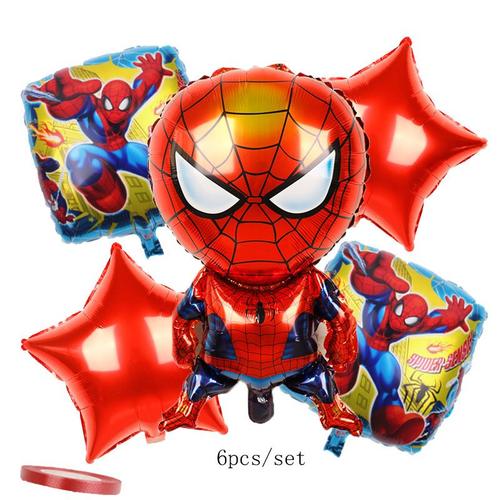 Balloons de fete,D'aluminium Ballons,Ballon Anniversaire Decoration de Fete Anniversaire-Costume spiderman carré de 18 pouces