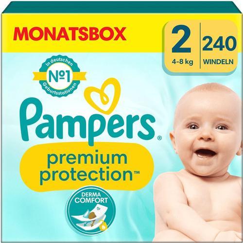 Pampers Couches Premium Protection New Baby Taille 2 Mini 4-8 Kg Pack Mensuel 1x240 Pièces