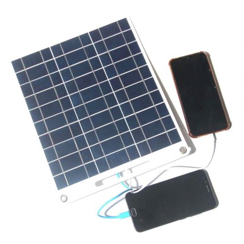 Panneau Solaire 13w 5v, Double Usb, Power Bank, Étanche, Pour Camping Et Randonnée