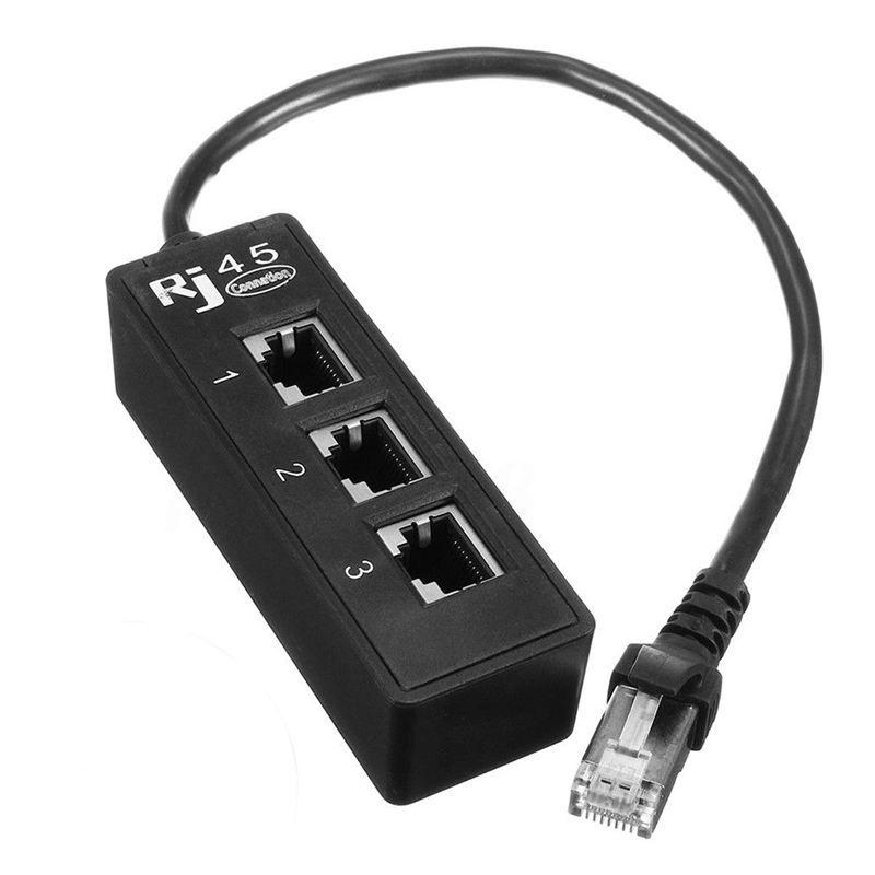 Câble répartiteur Ethernet LAN RJ45 1 mâle à 3 câble répartiteur Ethernet  LAN femelle - AliExpress