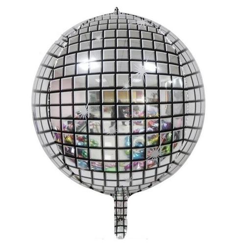 Balloons de fete,D'aluminium Ballons,Ballon Anniversaire Decoration de Fete Anniversaire-Disco miroir boule 4D 22 pouces