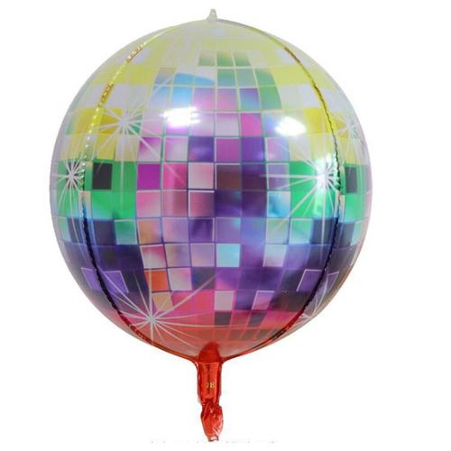 Balloons de fete,D'aluminium Ballons,Ballon Anniversaire Decoration de Fete Anniversaire-Disco couleur boule 4D 22 pouces
