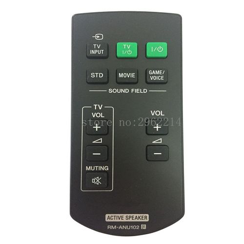 Télécommande RM-ANU102 originale adaptée au système de barre de son sony TV SA-32SE1 SA-40SE1 SA-46SE1 contrôleur de speauer actif