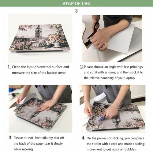 Autocollant de peau pour ordinateur portable, 12 ""13"" 13.3 ""14"" 15 "", couverture en vinyle, protecteur d'art, décoratif pour ordinateur portable