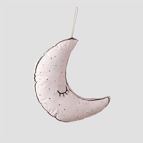 Coussin En Coton Fluo Lluny Kids Gris Clair