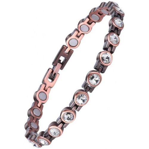 Bracelet Détachable De Mode Bracelet Magnétique De Santé Pour Hommes Et Femmes - Diamant Blanc Bronze