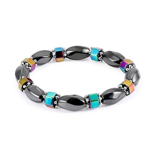 Offre Spéciale Double Couche Coloré Coupé Bracelet De Calcul Noir Hématite Bracelet Magnétite Pour Femme-Aimant Ab Couleur