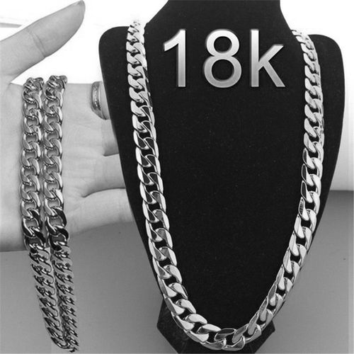 Bijoux 6mm Nk Collier Nouveau Collier En Or Plaqué Or 18k-Argent 24 Pouces