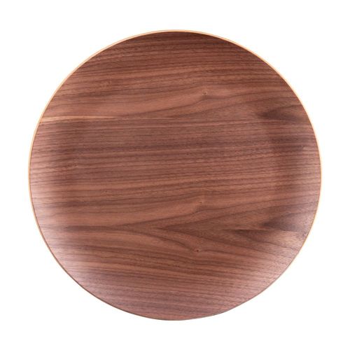 Assiette De Présentation Bois Brun 34 Cm