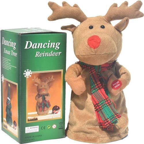Jouet en peluche électrique, drôle de danse chantant tournant le cerf de  Noël électrique, jouets de décoration pour la fête de Noël CTA