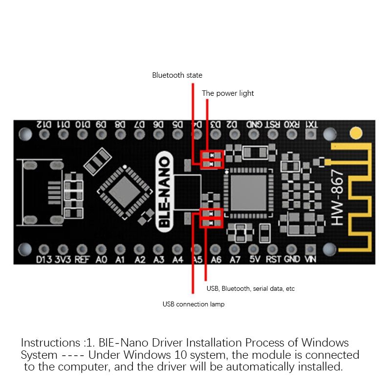 Module CC2540F256 intgr Bluetooth 4.0/ble-nano, carte mre... - 2