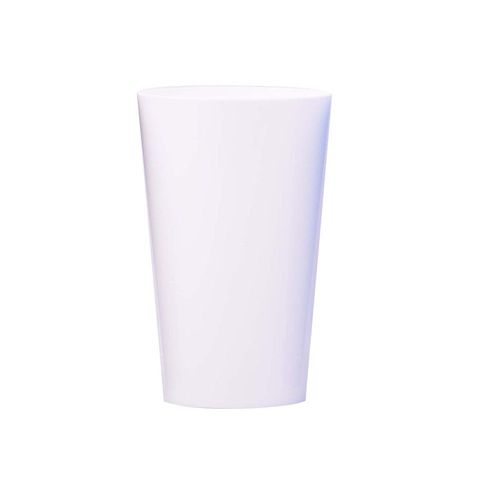 6 VERRES GOBELET PLASTIQUE INCASSABLE 33CL BLANC