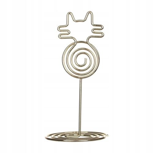 Porte-Cartes Romain En Métal Style Chat Doré 1pc