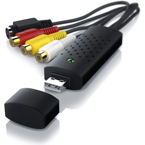 Enregistreur Boîtier d'acquisition Convertisseur Audio Vidéo Capture USB 2.0 Audio Video Grabber VHS Nouvelle Version Nouveau Logiciel Compatible Windows 10