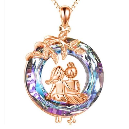 Vente Chaude Mode Arbre De Vie Pendentif Personnalité Simple Creux Arbre De Vie Collier - Arbre De Vie Soeurs Or Rose