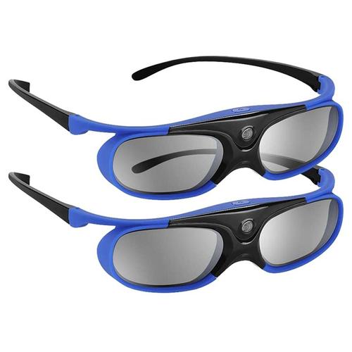 Lunettes 3D à obturateur actif dlp-link, 2 pièces, rechargeables par USB, pour les projecteurs DLP Link, pour le projet Benq w970 W700