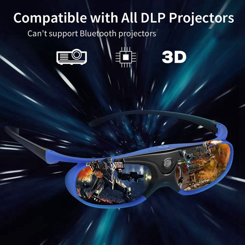Lunettes 3D  obturateur actif dlp-link, 2 pices, rechargea... - 3