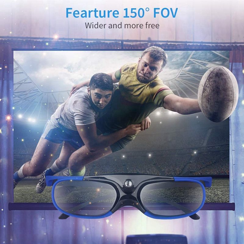 Lunettes 3D  obturateur actif dlp-link, 2 pices, rechargea... - 4