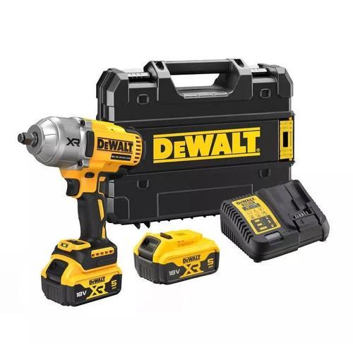 Boulonneuse DEWALT XR 18V Brushless 1396 Nm - 2 batteries 5.0 Ah, chargeur- DCF900P2T-QW