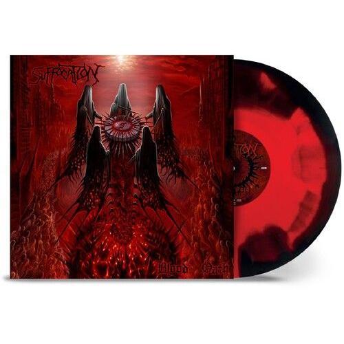 Suffocation - Blood Oath - Red/Black Corona [Vinyl Lp] Black, Colored Vinyl, Gatefold Lp Jacket, Red