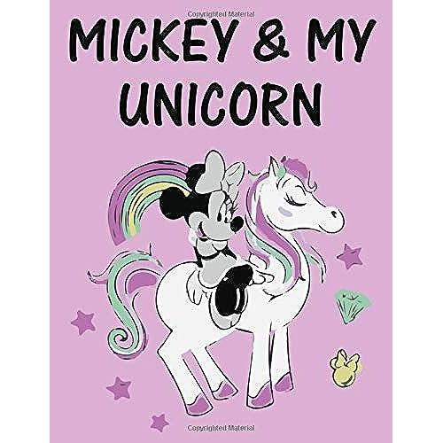 Mickey & My Unicorn: Journal And Notebook For All Mickey Lover- Composition Size (8.5"X11") With Lined Pages, Perfect For Journal And Taking Notes