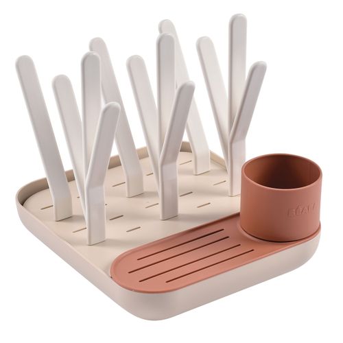 Égouttoir À Biberons Modulable Forêt Terracotta/Argile - Rose