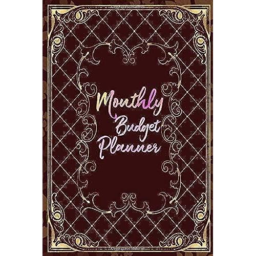 Monthly Budget Planner: Ultimate 12 Month Budget Overall Planner, Self Budgeting Book Maroon Red