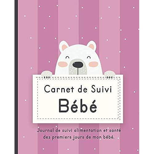 Carnet De Suivi Bébé: Journal De Bord Pour Les Parents Pour Suivre : Alimentation, Sommeil, Activité, Change, Poids, Température Et Humeur De Bébé. Pour Petite Fille.